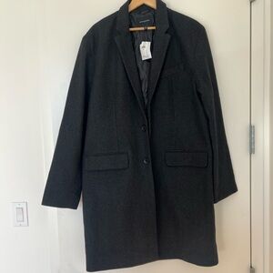 Banana Republic Charcoal Blazer Coat